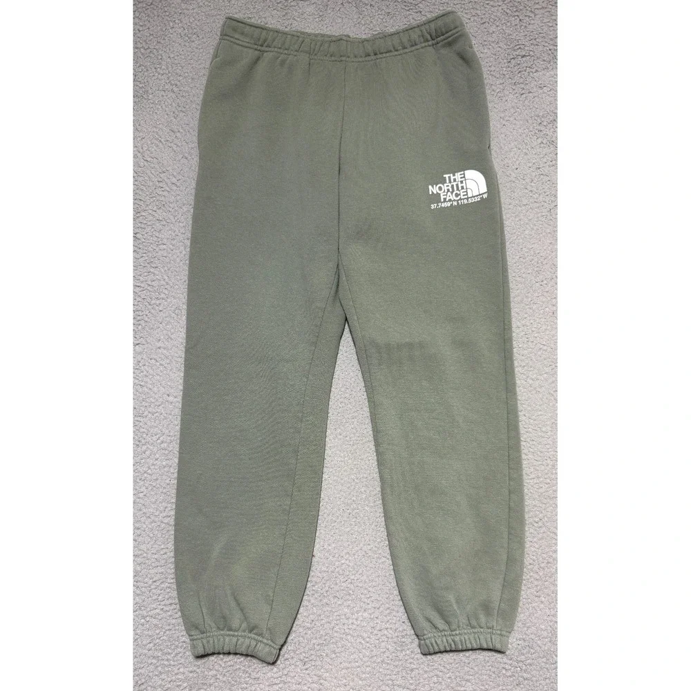 The North Face Green Fleece Drawstring Joggers Mens size Medium